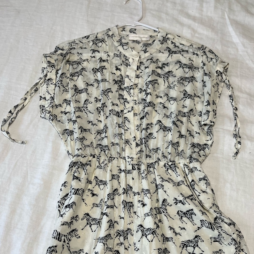 Anthropologie zebra romper